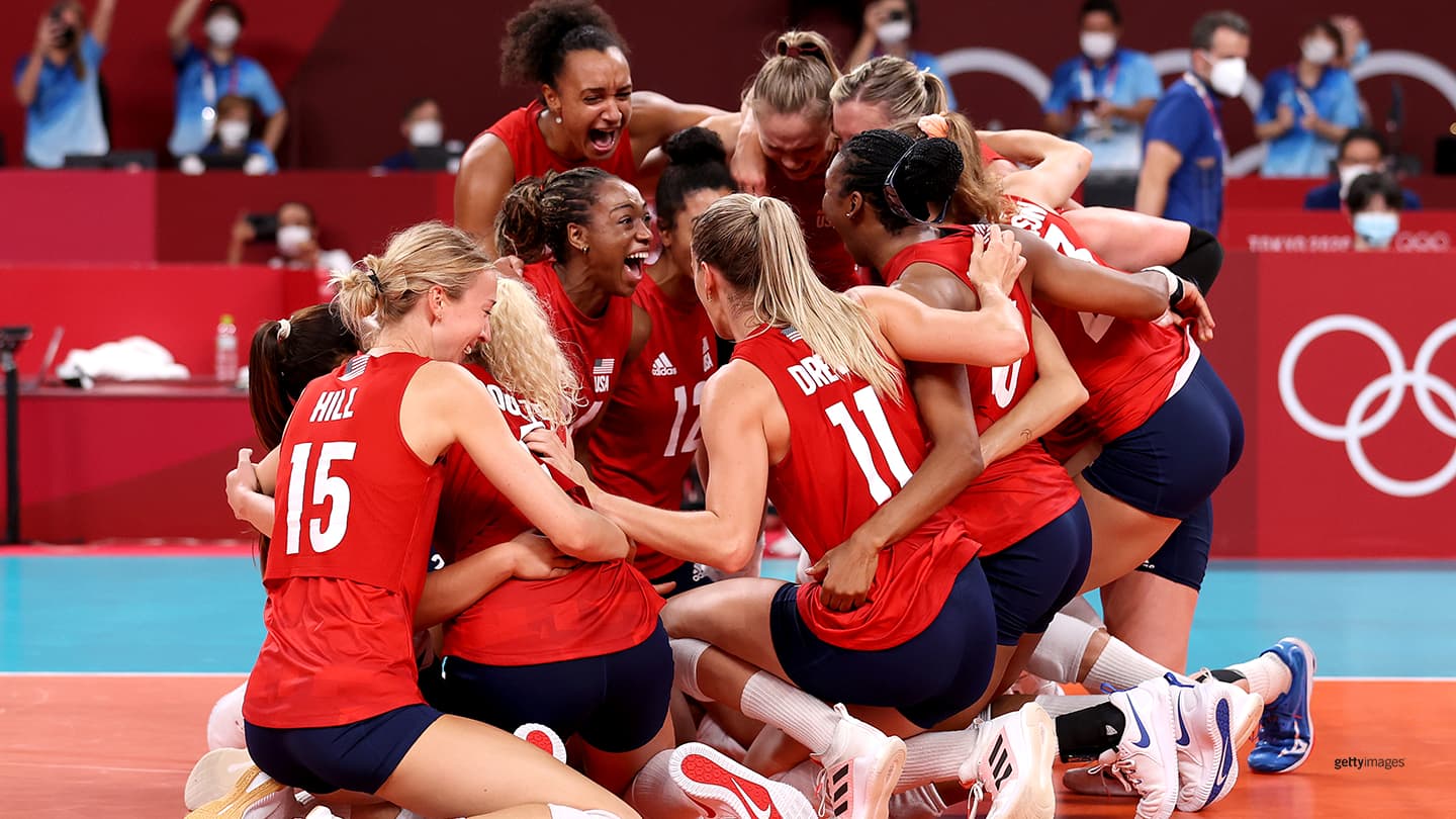 Team USA Jordan Larson's Final Spike Sends U.S. Women's Volleyball